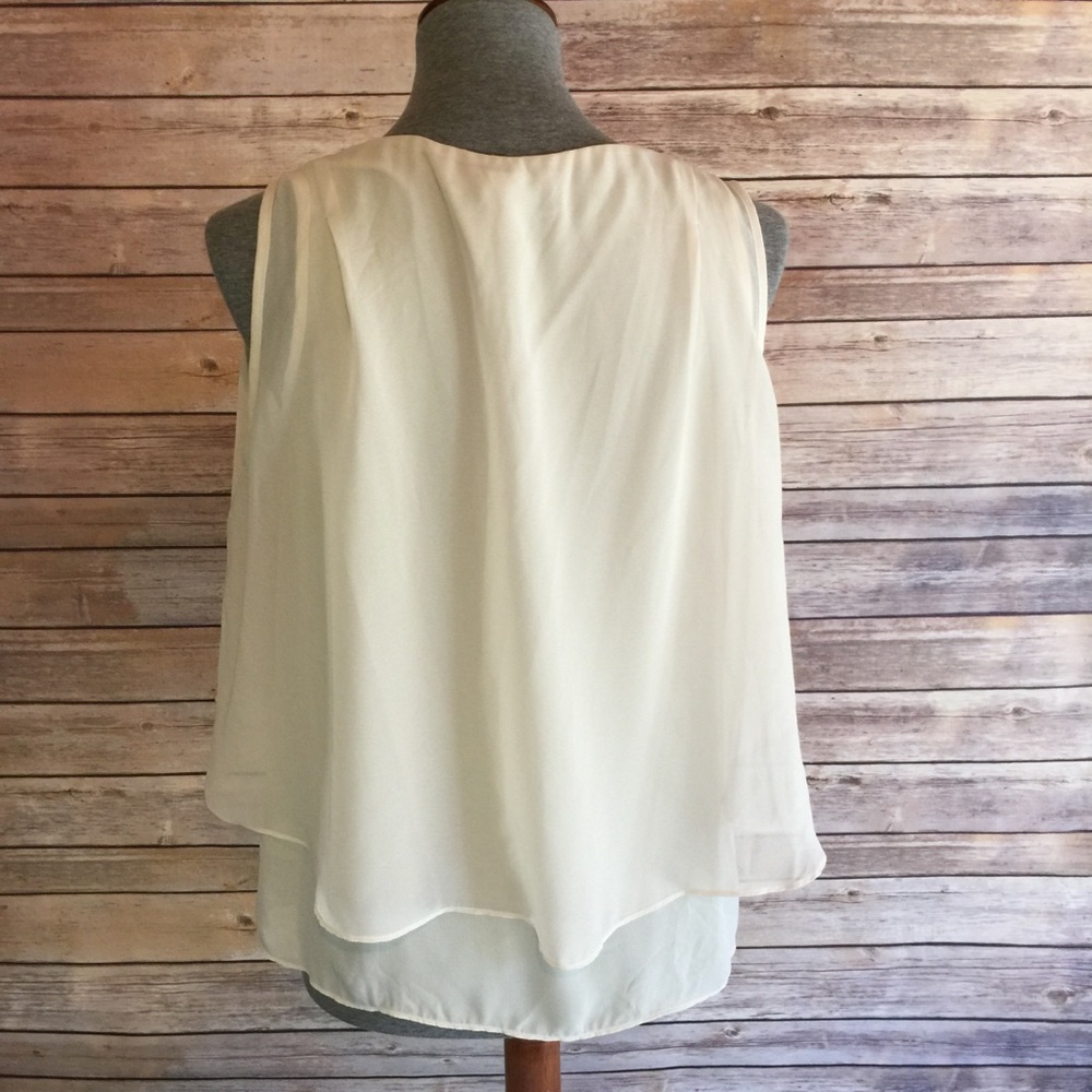 Ivory Ruffle Tank - Picture 3 of 3